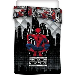 Spiderman Steppdecke Bettdecke Decke 140 x 200 cm