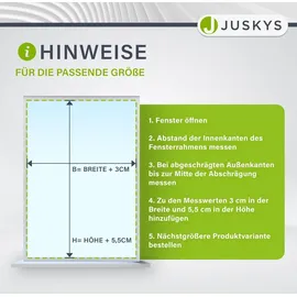 Juskys Fliegenschutzgitter mit Aluminiumrahmen 120 x 140 cm weiß