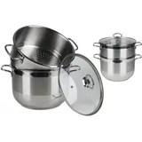 URBAN LIVING 8 Liter Couscous-Topf Ø 24 cm Edelstahl Kochtopf 31321