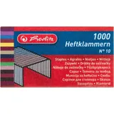 Herlitz Heftklammern No.10 Metall Silber 1000 St.