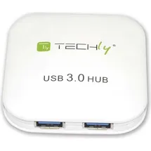 TECHLY USB 3.0 Super Speed Hub 4-Port - Weiß