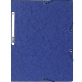 Exacompta Sammelmappe Colorspan-Karton mit Gummizug, A4, 250 Blatt, blau (55502E)