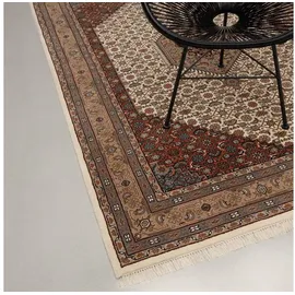 rug n' roll Orientteppich Indo Bidjar, klassisch, strapazierfähig, pflegeleicht, Rechteckig, handgeknüpft beige 40 cm x 60 cm