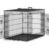 Songmics Hundekäfig XL schwarz