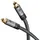goobay Toslink-Kabel Toslink Stecker auf Toslink Stecker 2 m Schwarz/Silber