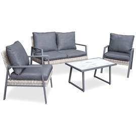 BellaVista Nizza Lounge-Set grau/braun