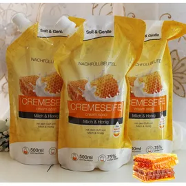 Schmees Cremeseife Nachfüllbeutel Früchte Milch Honig 3 x 500 ml
