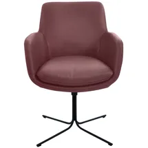 K+W Komfort & Wohnen Pego Drehstuhl Schwarz/Rot