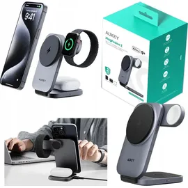 Aukey MagFusion Z 3-in-1 Foldable MagSafe Charging Stand