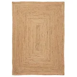 carpetfine Nele Juteteppich 60 x 100 cm beige