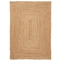 carpetfine Nele Juteteppich 60 x 100 cm beige