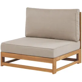 Beliani Gartensofa 75 x 269 x 72 cm Beige