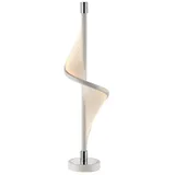 LUCANDE LED-Tischlampe Edano, 60 cm, weiß, Textil dimmbar