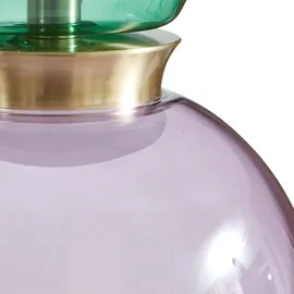LUCANDE Fay 1-flg. 37 cm Glas lila/grün