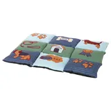 Trixie Hundedecke Patchwork 80 x 55 cm blau/grün
