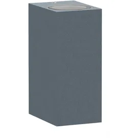 Trango Außenwandleuchte Aluminium IP44 2x GU10 anthrazit