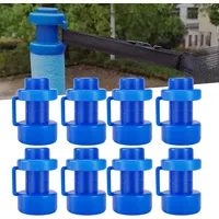 Trampolin Endkappen 8 Stück Ø 25 mm Pfostenkappen Schutz Abschlusskappen Blau