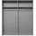 möbel-direkt.de Schwebetürenschrank Ulm 180 x 198 x 65 cm Grau
