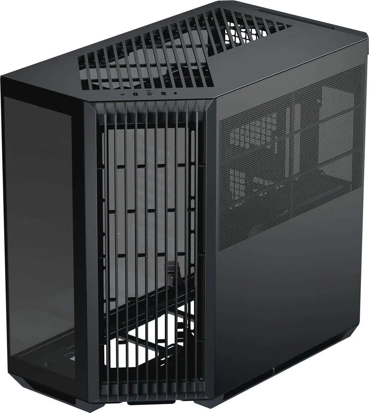 APNX V1 PC-Gehäuse, Midi-Tower, ATX, Tempered Glass - schwarz (ATX, Mini-ITX), PC Gehäuse, Schwarz