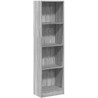 vidaXL Bücherregal 40 x 24 x 143 cm Grau