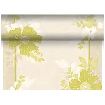 Papstar Tischläufer, stoffähnlich, PV-Tissue Mix "ROYAL Collection" 24 m x 40 cm grün "Annabel"