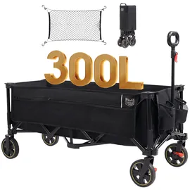 Timber Ridge Bollerwagen Faltbar 300L 160KG schwarz