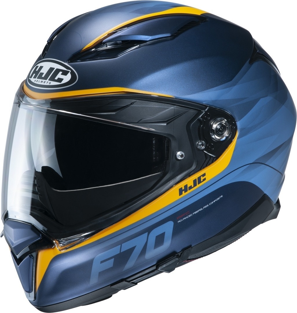 HJC F70 Feron Helm, blauw-oranje, S