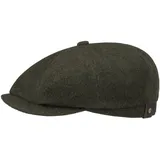 Stetson Hatteras Noir Schirmmütze Uni meliert Damen und Herren Herbst Winter Oliv 62 cm - 62