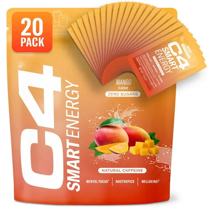 C4 Smart Energy 2 x Energy Powder Mango, 20er Pack