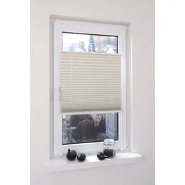 LIEDECO Klemmfix Thermo Plissee 40x130 cm beige