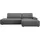 Home Affaire Eckcouch Cord 2-Sitzer Grau