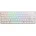 Pure White Mini Gaming Tastatur RGB LED MX-Blue US