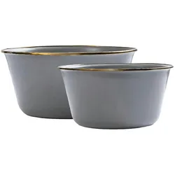 Barebones Schüssel Set Camping Outdoor 2-tlg. 5L & 3L grau gesprenkelt