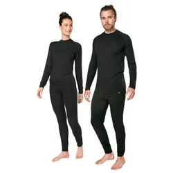 Fastway 1st Layer Uni 222 Bambus-Wäsche Set Funktions Wäsche schwarz S