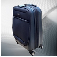 NEWCOM Handgepäckkoffer 20 Zoll Weichschalenkoffer für Flugzeug mit Frontzugangsfach, 4 Rollen, mit Laptoptasche, Erweiterbar, TSA Schloss, Grau grau