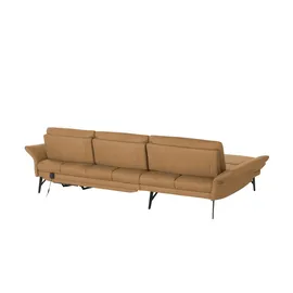 HIMOLLA Eckcouch Leder 2-Sitzer Gelb