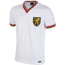 Belgien Away 1970's Retro Fußball Trikot WEISS S