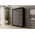 altdecor Schiebetürenschrank PEKA 120 x 215 x 61 cm Schwarz/Grau