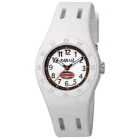 Esprit Fun Racer 30mm Silikongehäuse Weiß Kautschukarmband Weiß