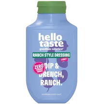hellotaste Joghurt Sylter Art Dressing 300ml - kalorienreduziert, ohne Zuckerzusatz & voller Geschmack | Für Gerichte, zum Grillen uvm. | Vegan, aspartamfrei, glutenfrei, sojafrei | 1 x 300ml