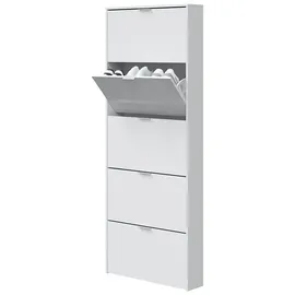 CaliCosy FORES HABITAT Schuhkipper 70 x 180 x 17 cm glänzend weiß / weiß