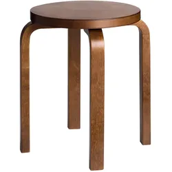 Artek - E60 Hocker, Nussbaum gebeizt
