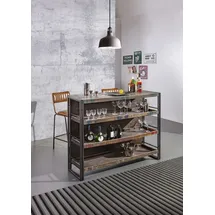 GUTMANN FACTORY Barschrank Titan 140 x 105 x 52 cm Braun