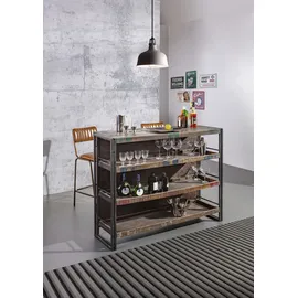 GUTMANN FACTORY Barschrank Titan 140 x 105 x 52 cm Braun