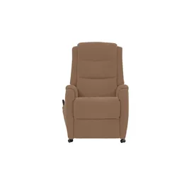 Hukla Fernsehsessel Max Mikrofaser 72 x 109 x 82 cm Braun elektrisch mit Rollen