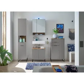 BASIC by Balculina Waschbeckenunterschrank Denver 60 x 60 x 35 cm Grau Matt