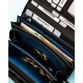 ROVICKY Damen Geldbörse gelb/grau/schwarz