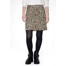 street one studio Bleistiftrock Damen Animalprint Schwarz 38