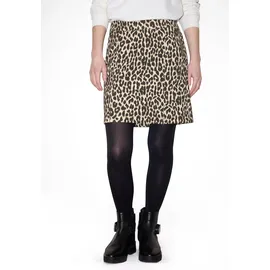 street one studio Bleistiftrock Damen Animalprint Schwarz 38
