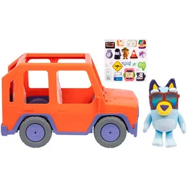 Moose Bluey Großes Familienauto & Bluey-Plüschfigur 20 cm rot